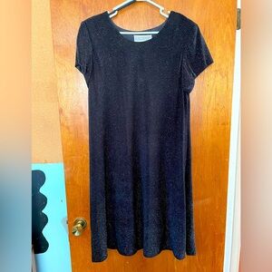 Vintage Black Sparkle Cocktail Dress